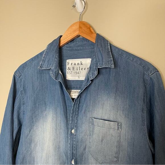 Frank & Eileen Mary Shirtdress in Indigo Denim Wash L - Picture 9 of 10